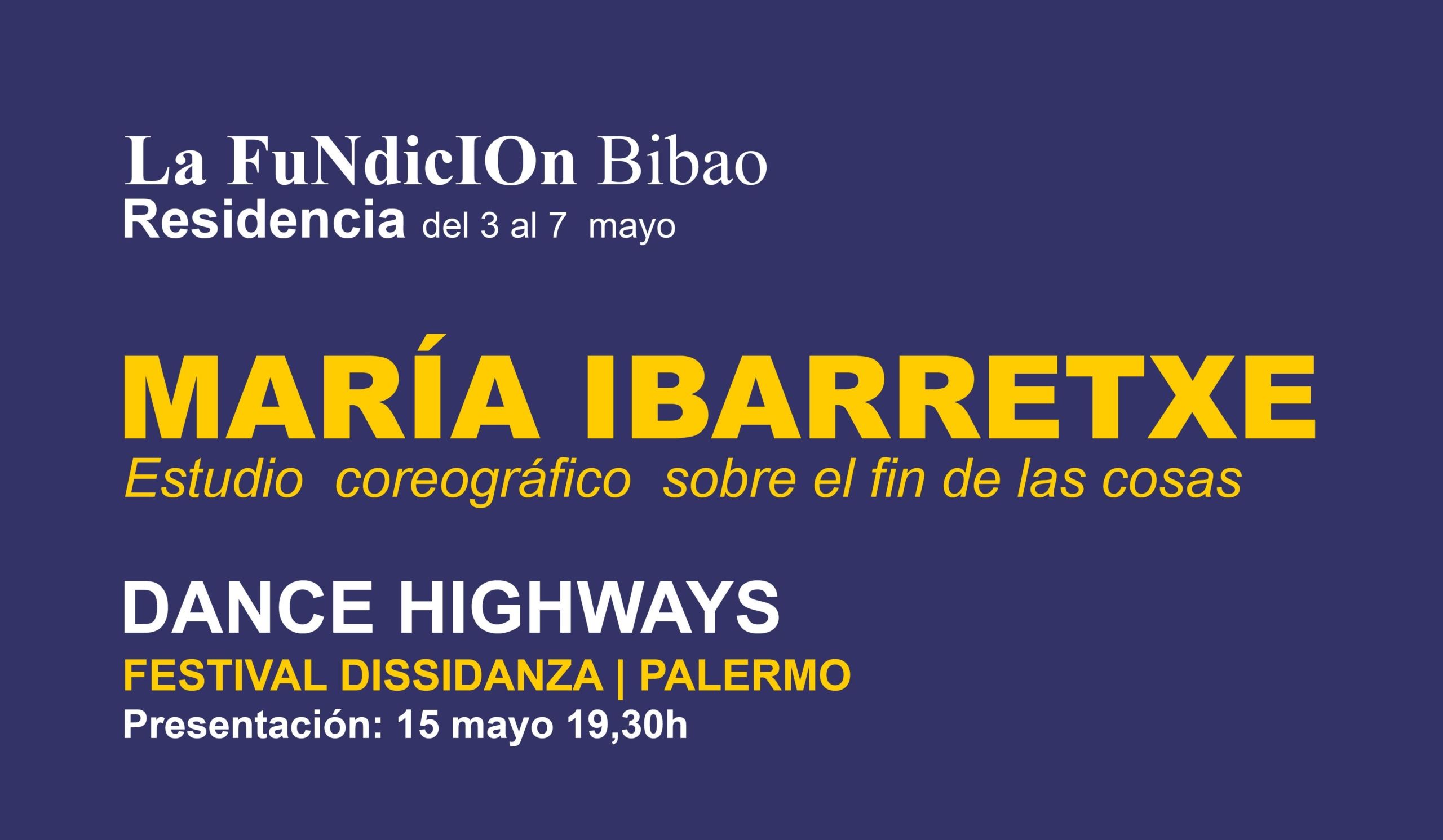 MARIA IBARRETXE – RESIDENCIA